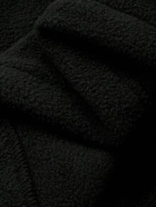 FRIFUL 女士休闲纯色拉链口袋夹克，秋冬季 - 黑色 - 查看 6