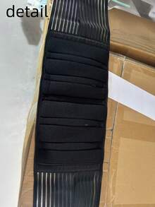 1PC Đai lưng tập thể dục hỗ trợ nén đôi đàn hồi có thể điều chỉnh kích thước màu đen dành cho nam nữ tập gym tập luyện squat sâu hỗ trợ thắt lưng tập luyện cơ lưng - màu đen - Xem 4