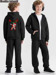 Tween Boys Outerwear Co-Ords - 黑色 - 查看 1