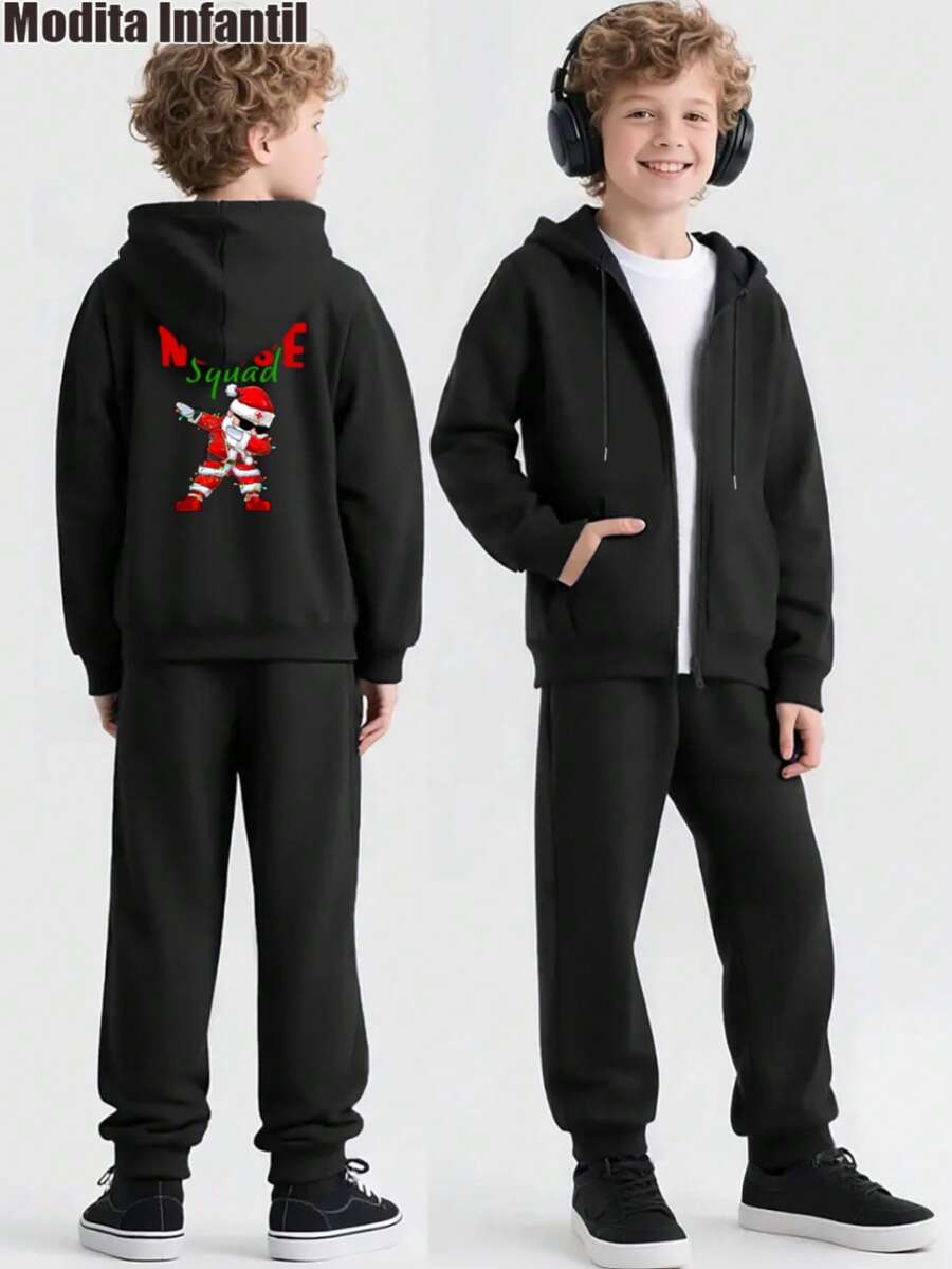 Tween Boys Outerwear Co-Ords - 黑色 - 查看 1