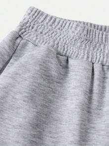 Girlism Tween Girl Loose Fit Pocket Decor Wide Leg Pants, Light Gray - Light Grey - View 5