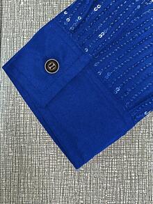 Manfinity AFTRDRK Men's Fashionable Party Sequin Long Sleeve Shirt Rhinestone Clothes Men Mens Sparkly Shirt Mens Sequin Shirt, Men Luxury Clothes For Men Happy New Year 2026 Gold Men Jacket