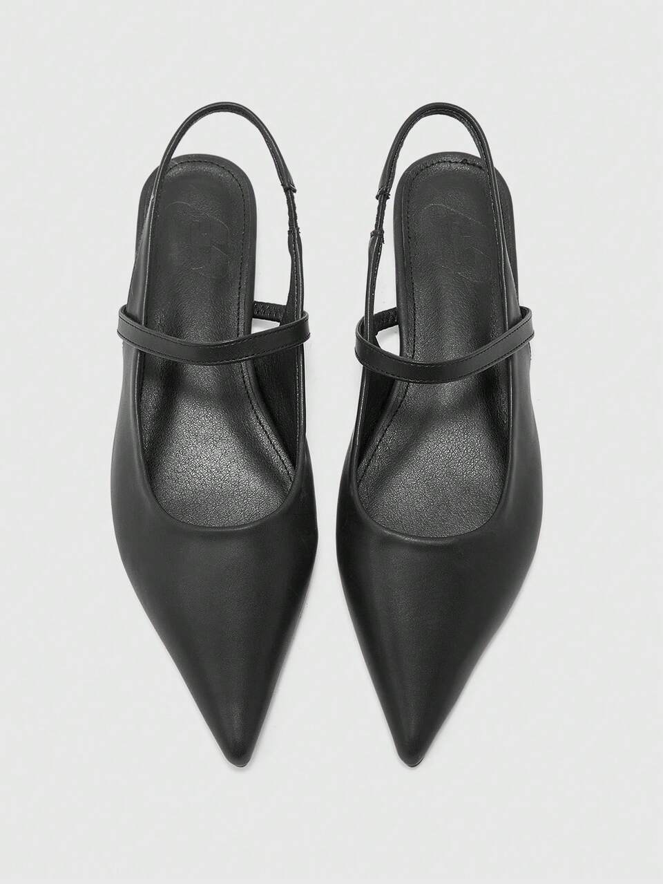 CUCCOO BIZCHIC Women's Pointed Toe Slingback Flats, Black, Comfortable Casual Commuting Work Office Shoes For Christmas