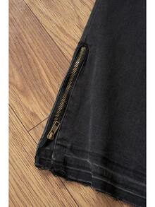 Manfinity Hypemode Men's Casual Multipocket Simple Design Denim Jeans, Everyday Wear - Black - View 7