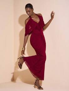 Zivah 2026春夏新音乐节、复活节、圣帕特里克节、情人节、约会、西部风情、游牧风、生日派对、毕业典礼、大学风、学生装、日常休闲、百搭、休闲、度假、邮轮旅行、海滩、日光浴、热门单品 - 酒紅色 - 查看 8