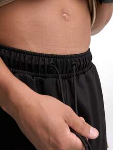 Men Casual Street Style Printed Shorts - Black - View 4