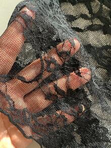 Comfortcana 女士夏季修身蕾絲荷葉邊短款背心