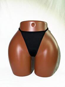 Star Fringed Chain Studded Sexy G-String Panty, Rave, Lingerie For Women,Sexy,Valentine's Day,Wedding - Black - View 1