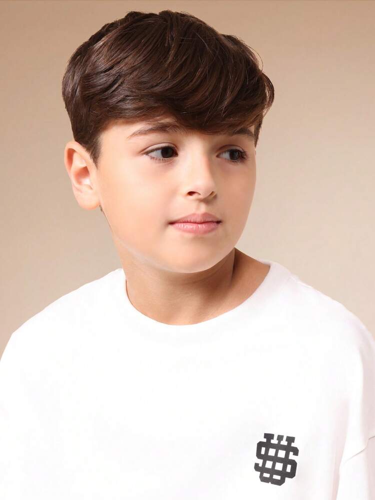 Übergroßes T-Shirt mit Barcode-Aufdruck