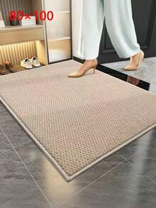 Tapete de Entrada Moderno com Estampa de Abacaxi - Secagem Rápida, Tapete Retangular Durável, Adequado para Entrada e Banheiro, Mistura Espessa de Poliéster com Revestimento de PVC, Resistente a Manchas, Cinza, Tapete de Banheiro - Bege - Visão 12