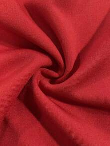 Franclia 秋冬季抹胸上衣，紧身腰身迷人女士抹胸衬衫 - 紅色 - 查看 5