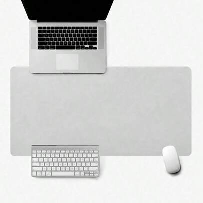 1 Stück 60cm/90cm einfarbige doppelseitige Leder Mausunterlage Notebook Büro Schreibtischunterlage wasserdicht Leder leicht zu reinigen Tastaturunterlage Mauspad