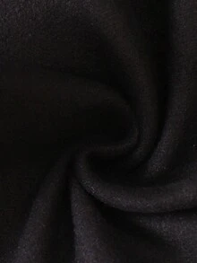 Elladie kids Poncho casual con capucha esponjosa y elegante para niña, color beige, para otoño/invierno - Negro - Ver 4