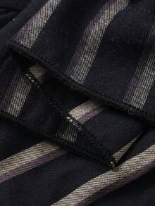 DAZY 2pcs Baby Girls' Striped Ruffle Trim Sleeveless Shirt And Pants Set Toddler Girls Clothes - Light Grey - View 10