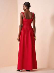 Zivah 2026春夏新音乐节、复活节、圣帕特里克节、情人节、约会、西部风、游牧风、生日派对、毕业季、校园风、学生装、日常休闲、百搭、休闲、度假、邮轮旅行、海滩、海边、日光浴 - 紅色 - 查看 3