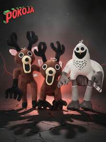 99 Nights Horror Game - Jucărie de pluș oficială Elk - Înfiorător și drăguț, articol de colecție pentru fani și jucători, cadou unic pentru el, cadou de Crăciun și ziua de naștere pentru adulți