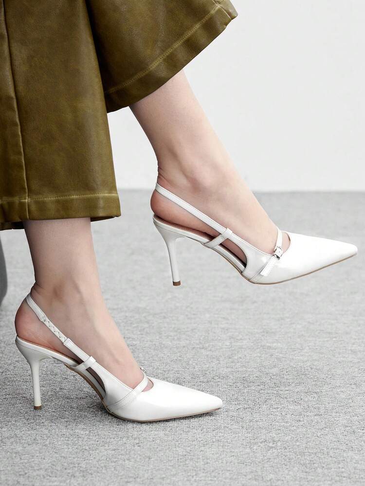 CUCCOO BIZCHIC Casual Minimalist Solid Color Pointed Toe Women Pumps For Christmas