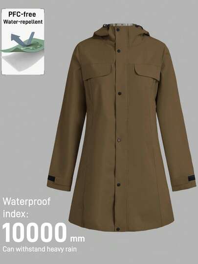 In My Nature Women's Outdoor Waterproof Jacket For Camping, Hiking, And City Commute