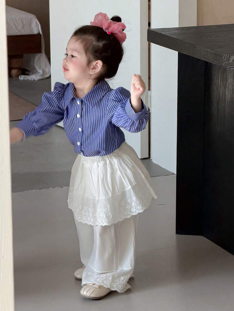 Toddler Girls' Striped Casual Long Sleeve Top, Spring/Autumn