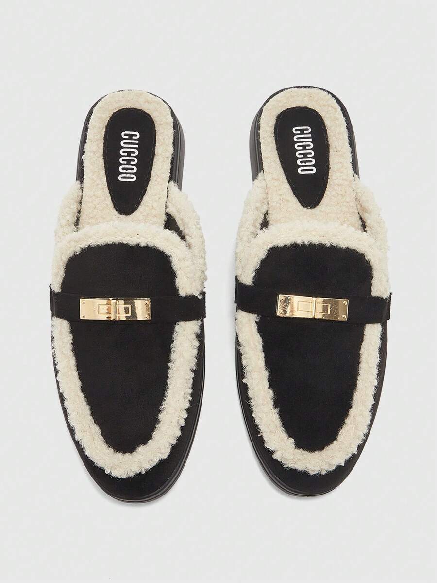 CUCCOO BIZCHIC 女士休闲套脚拖鞋，秋冬季 - 黑色 - 查看 1