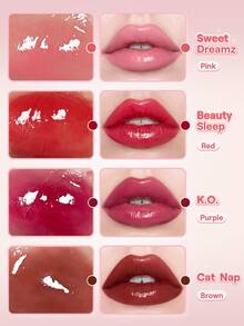SHEGLAM Pout Pillow Cushion 唇彩-Sweet Dreamz 保濕液體唇膏高光澤海綿頭塗抹器保濕不沾唇釉 Pink Rosa 唇彩 品牌 美容 化妝 化妝品 適合女性與女孩 完美搭配冬季 Y2K 時尚 流行 生日禮物 假期 派對準備就緒 最佳顏色