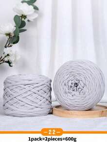 2 包，共 600 克：布条、编织垫、编织袋、手工纱线和大号毛线球。 - 彩色 - 查看 9