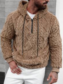 Manfinity CasualCool 男士成熟街头风畅销连帽衫，适合日常穿着、圣诞节、新年假期、派对、晚宴，也是送给朋友、丈夫、男友的理想礼物。 - 卡其色 - 查看 5