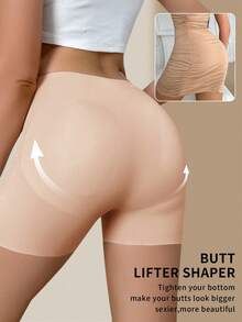 Snug Zone 1pc Women's Seamless Shaping Briefs, Cinched Waist Tummy Control Panties - Coral Pink - View 2