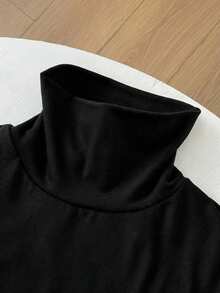 3pcs/Set Teenage Boy Slim Fit Casual Comfortable High Neck Long Sleeve T-Shirts Flash Burgundy Boho Goth Y2k Streetwear Rave Vacation Holiday Party Festival Fall Winter Winter Clothes Retro Vintage Casual Cozy