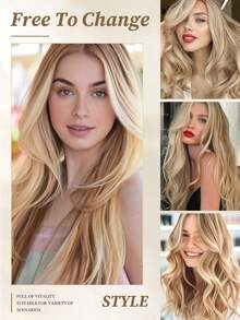 Tape In Hair Extensions 100% Human Hair #P18/22Light Blonde Highlighted Golden Blonde Straight Style In 14-22 Inch Lengths Extensions Silky Seamless Invisible Top Quality Thick Ends Healthy Human Hair Extensions 50g/Pack For Thin Hair And Salon Use - SP18/22 - View 7