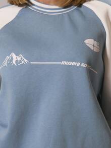 Musera Sport Áo nỉ thể thao phối màu tương phản, áo nỉ mùa đông năng động, trang phục thể thao tập gym, tập luyện, khám phá. - Nhiều màu - Xem 6