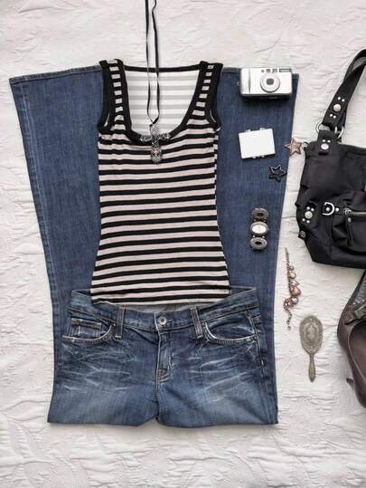 Glimmora Women's Casual Striped Tank Top, Summer