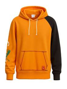Puma Carrots X Graphic Men Hoodie Orange - Orange - View 1