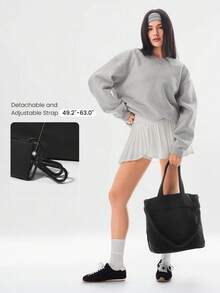 GLOWMODE 22L Maxi Go-Tote Water-Resistant Detachable Adjustable Shoulder Strap Tote Bag  Outdoors Daily Active Wear Spring Summer - Black - View 6