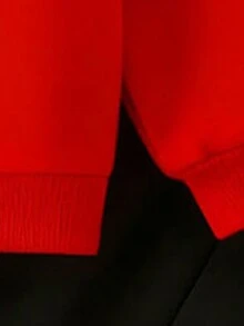 2pcs/Set Young BoyCasual Creative Digit 67 & Palm Print Round Neck Sweatshirt And Pants Cozy Fall & Winter Outfit - Multicolor - View 6