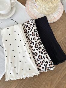 LMoss Kids 年轻女孩豹纹喇叭休闲裤 - 彩色 - 查看 6