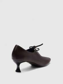 CUCCOO BIZCHIC Giày cao gót buộc dây thanh lịch dành cho nữ - màu nâu - Xem 9