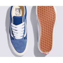 Vans LX Old Skool 男士运动鞋 VN000D560QY1 - 絨面革 藍色/藍色 - 查看 4