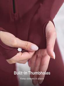 In My Nature Women's Outdoor Jumpsuit & Pants, High Elasticity, Skin-Friendly, Thermal Lined, Suitable For Camping, Hiking, Sports, And Commuting - Burgundy - View 10