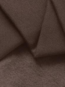 DAZY Pullover Sweatshirt With Letter Print And Independence Day National Flag Design, Autumn - Brown - View 6