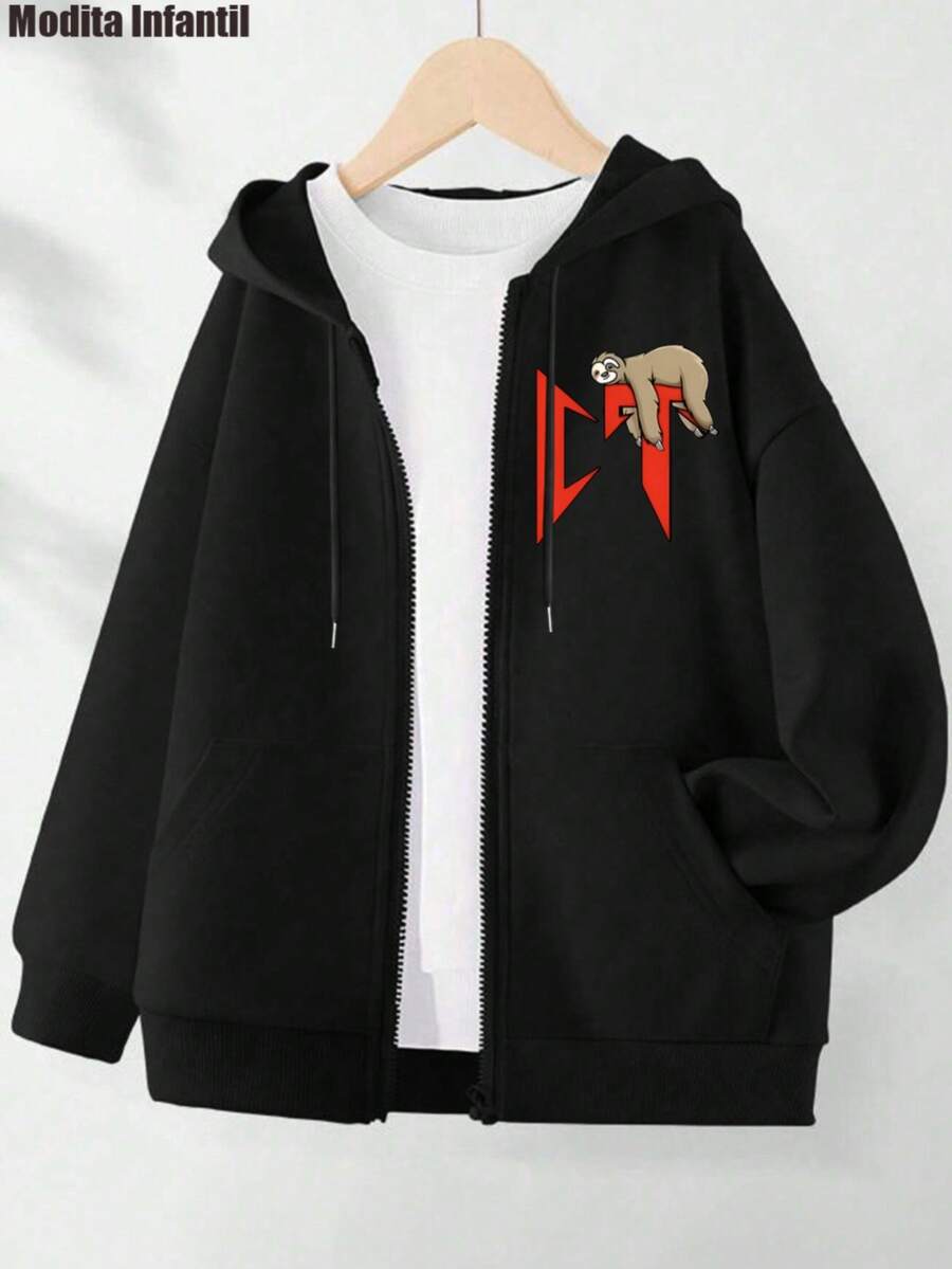 Tween Boys Coats - Black - View 1