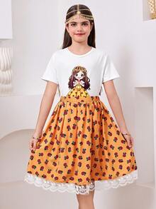 Girls Cute Summer 2 Piece Set - Yellow - View 4