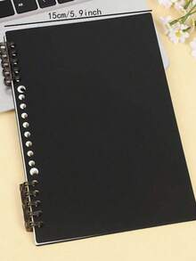 1pc Macaron B5 Loose-Leaf Notebook, Removable Coil, Comfortable To Use, High School Student A4 Stylish Notepad - Multicolor - View 12