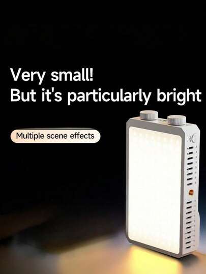 1PC High Power LED Full Color Fill Light Portable Pocket Studio Light For Live Streaming Beauty Makeup Outdoor Photography Vlogging Content Creation