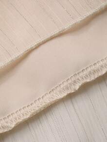 DAZY 女士优雅长裙，采用闪亮面料和肩披式设计 - 米色 - 查看 9