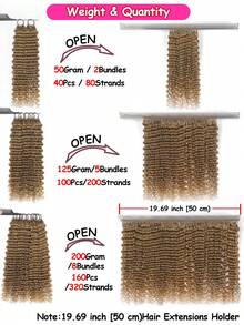 Boho Braids 100%真人发丝,深波浪羽毛线波西米亚风钩编发,真人发沙龙级丝滑无痕隐形接发,适合发量较少的女性,微环预编真人发接发 - S27 - 查看 6