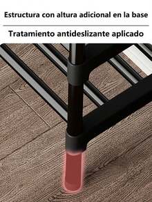 Zapatero de 8 niveles, armario de almacenamiento de zapatos de tela no tejida, soporte de montaje DIY, organizador de zapatos para el hogar,Organizador de zapatos, estante de almacenamiento independiente de 71 pulgadas de alto, soporte de zapatos de estudio, tubos de hierro duraderos, 24-27 pares de zapateros para entrada, espacio pequeño, torre de zapatos apilable desmontable y ajustable - Negro - Ver 5