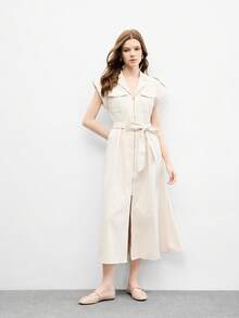 CUCCOO BIZCHIC Women's Buckle Design Casual Everyday Versatile Shoes - Apricot - View 6