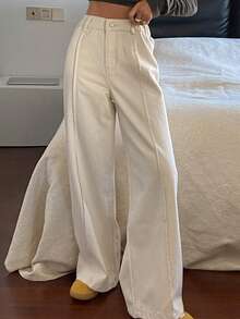 DAZY Women's Regular Mid-Rise Casual Straight Leg Jeans Y2k