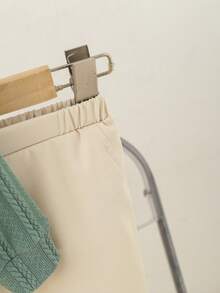 SHEIN 2pcs Baby Boy Preppy Gentleman Casual Outfit: Green Jacquard Knit Sweater, Paired With Elastic Waist Casual Pants, Suitable For Birthday Party, Commute, School, Back To School Season, Casual Wear, Spring/Autumn, Fall/Winter - Multicolor - View 7